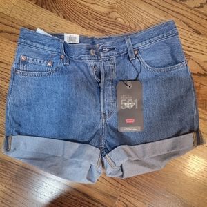 Levi's mid-rise 501 denim shorts